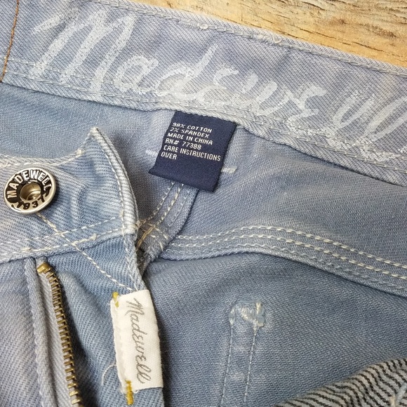 Madewell Rail Straight Light Blue Jeans 29x31.5 - Picture 5 of 8